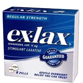 Ex Lax 8's Pills (Pack of 6) Health & Personal Care