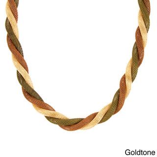 Tri Colored Mesh Chain Necklace West Coast Jewelry Fashion Necklaces