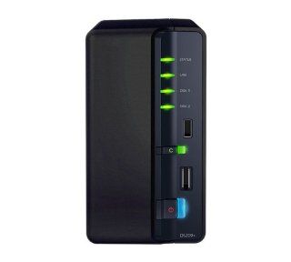 Synology DiskStation 2 Bay 1 TB (2 x 500 GB) Network Attached Storage DS209+ 2050 (Black) Electronics