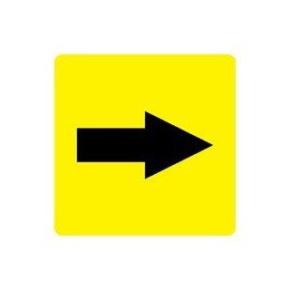 Directional Arrow Bilingual Sign RRB 205 BLKonYLW Directional  Business And Store Signs 