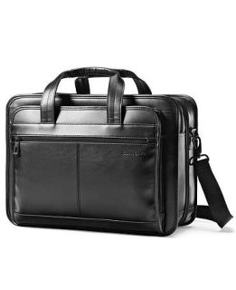 Samsonite Leather Expandable Laptop Briefcase   Business & Laptop Bags   luggage
