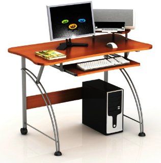 Merax Laptop Computer Desk (S 207A), Dark Cherry 