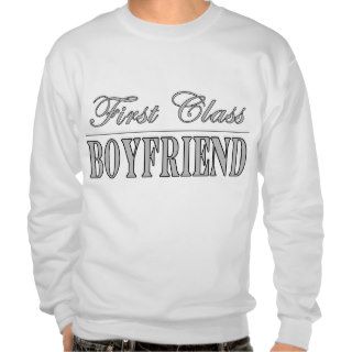 Stylish Elegant Boyfriends  First Class Boyfriend Pullover Sweatshirt