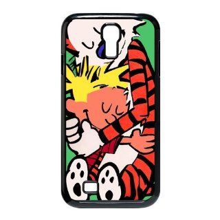 Custom Calvin and Hobbes Case for Samsung Galaxy S4 i9500 SM4 202 Cell Phones & Accessories