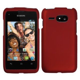 Asmyna KYOC5133HPCSO202NP Titanium Premium Durable Rubberized Protective Case for Kyocera Event C5133   1 Pack   Retail Packaging   Red Cell Phones & Accessories
