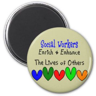 Social Worker Gifts Refrigerator Magnets