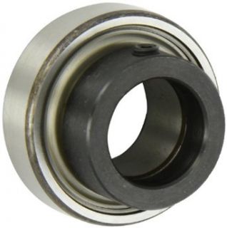 SKF YET 206 103 CW Ball Bearing Insert, Eccentric Collar, Contact Seals, With Collar, Regreasable, Steel, 1 3/16" Bore, 62 mm OD, 18 mm Outer Ring Width