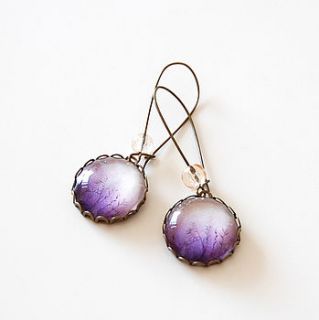 purple dawn earrings by juju treasures