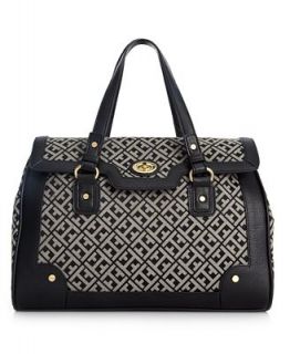 Tommy Hilfiger Handbag, Logo Jaquard Top Handle Flap Bag   Handbags & Accessories