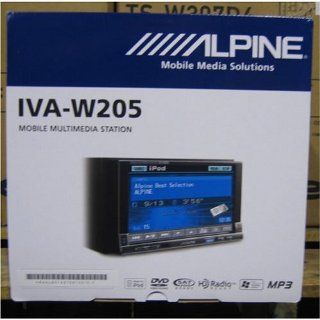 Alpine IVA W205 2 DIN DVD/CD//WMA Receiver/AV Head Unit (Black)