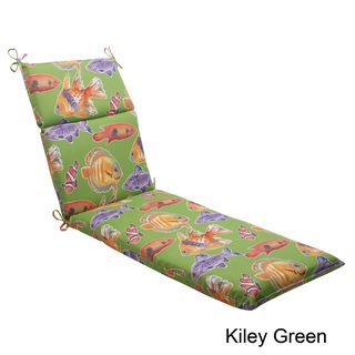 Pillow Perfect Kiley Polyester Outdoor Chaise Lounge Cushion Pillow Perfect Outdoor Cushions & Pillows