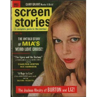 Screen Stories Magazine; November 1965 Mia Farrow cover (Vol. 64, No. 11) Tuesday Weld, Dean Martin, Frank Sinatra, Steve McQueen, Mia Farrow, Ronnie Lodge Books