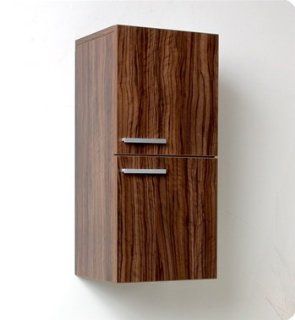 Fresca Linen Cabinet W/ 2 Storage Areas FST8091GW Walnut   Free Standing Cabinets