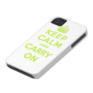 keep calm and carry on iPhone 4 case