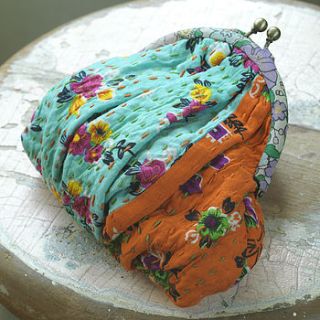 recycled sari fabric journal by nkuku