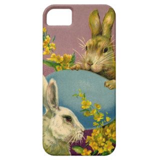 Vintage Victorian Easter Bunny Rabbits Egg Flowers iPhone 5 Covers