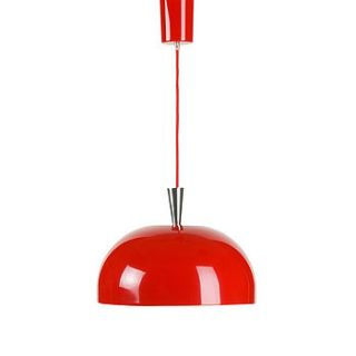 metal dome hanging lamp by out there interiors