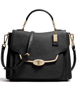 COACH MADISON SMALL SADIE FLAP SATCHEL IN SAFFIANO LEATHER   COACH   Handbags & Accessories