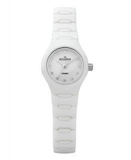 Skagen Denmark Watch, Womens White Ceramic Bracelet 816XSWXC1   Watches   Jewelry & Watches