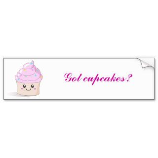 Cute Cupcake Bumper Stickers