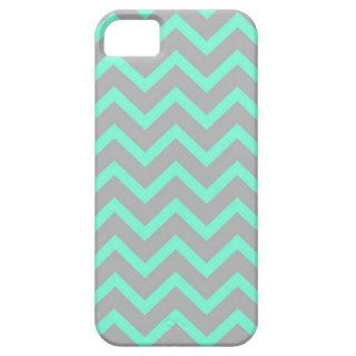 Mint Grey Zigzag Chevron Pattern iPhone Case For iPhone 5/5S