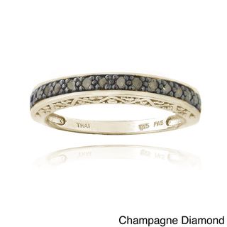 DB Designs Sterling Silver 1/6ct TDW Round Diamond Eternity Ring DB Designs Diamond Rings