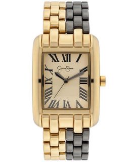 Jessica Simpson Womens Two Tone Bracelet Watch 43x31mm JS035D   Watches   Jewelry & Watches