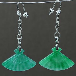 fan earrings by m by margaret quon