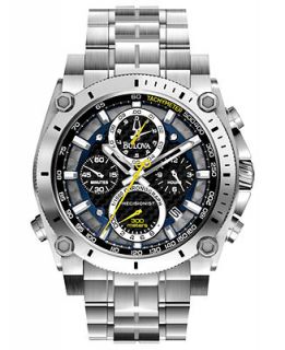 Bulova Mens Chronograph Precisionist Stainless Steel Bracelet Watch 47mm 96B175   Watches   Jewelry & Watches