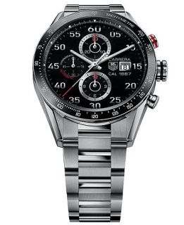 TAG Heuer Mens Swiss Automatic Chronograph Carrera 1887 Stainless Steel Bracelet Watch 43mm CAR2A10.BA0799   Watches   Jewelry & Watches