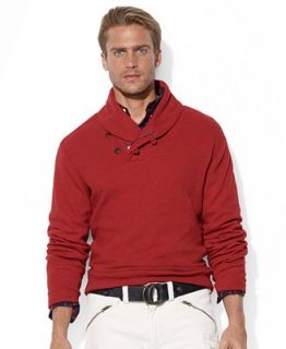 Polo Ralph Lauren Top, Shawl Collar Cotton Moleskin Pullover   Sweaters   Men