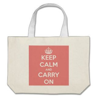 Keep Calm and Carry On Pink Bags