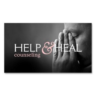 Help Heal Counseling Life Coach Therapy Therapist Business Card