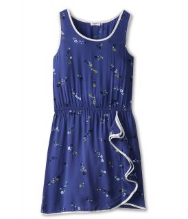 Splendid Littles Tossed Floral Print Dress Girls Dress (Blue)