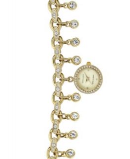 Anne Klein Watch, Womens Rose Gold Tone and Crystal Multistrand Bracelet 10 9270CMRG   Watches   Jewelry & Watches