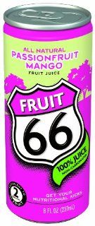 Fruit 66 Non Sparkling Passionfruit Mango, 8 Ounce Cans (Pack of 24)  Fruit Juices  Grocery & Gourmet Food