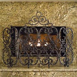 Florentine Four panel Iron Fireplace Screen   Frontgate  