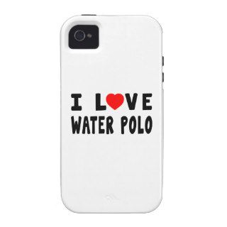 I Love Water Polo Vibe iPhone 4 Cases