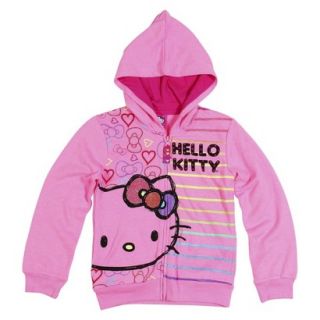 Hello Kitty Girls Graphic Hoodie   Pink L