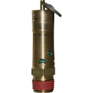 Midwest Control ASME Safety Valve — 1/2in., 150 PSI, Model# SF50-1A150  Air Compressor Valves