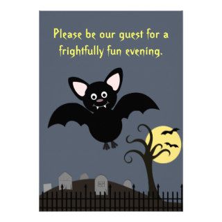Batty Halloween Invitation