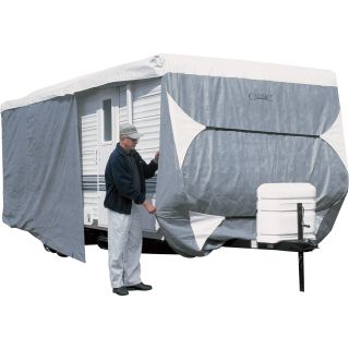 Classic Accessories PolyPro III Deluxe Travel Trailer Cover — Fits 24ft.-27ft.  RV   Camper Covers