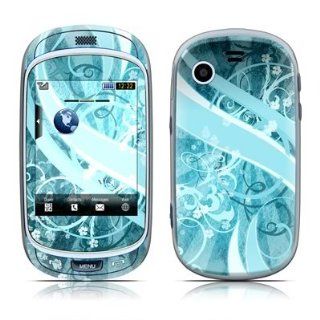 Flores Agua Design Protective Skin Decal Sticker for Samsung Gravity Touch SGH T669 Cell Phone Cell Phones & Accessories
