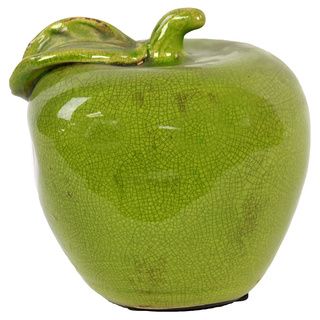 Large Ceramic Green Apple Urban Trends Collection Accent Pieces