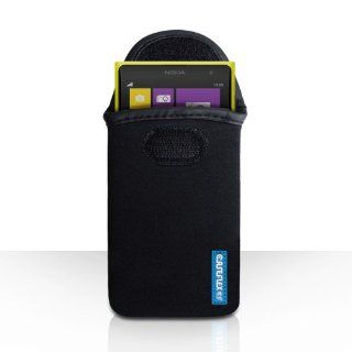 Nokia Lumia 1020 Case Black Neoprene Pouch Cover With Caseflex Logo Cell Phones & Accessories