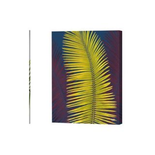 Menaul Fine Art Green and Yellow Palm Frond Limited Edition Canvas