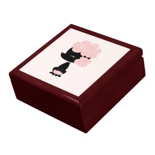 Cute Pink Cartoon French Poodle Gift Box