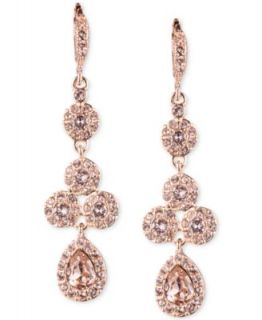 Fossil Earrings, Rose Gold Tone Pave Disc Earrings   Fashion Jewelry   Jewelry & Watches