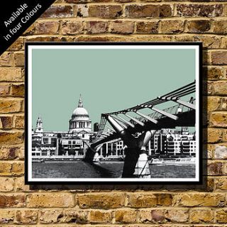 st paul's skyline   london art print by bronagh kennedy   limited edition prints