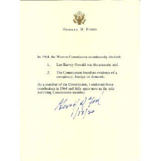 Gerald R. Ford signed letter Gerald R. Ford Books